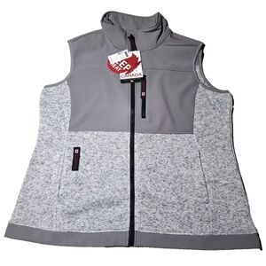 Canada Weather Gear Fleece Vest. Women’s Heather Gray Size 1X
